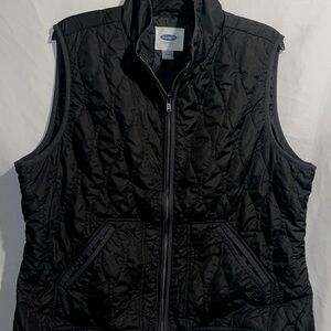 Old Navy Black Quilted Vest Women’s Xl